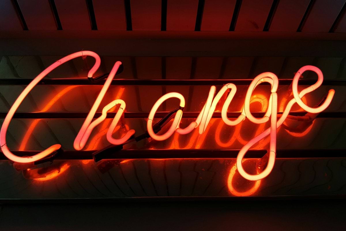 Change neon light signage