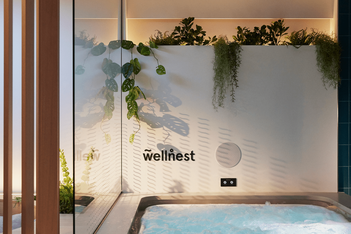 Der Whirlpool in einer wellnest Filiale