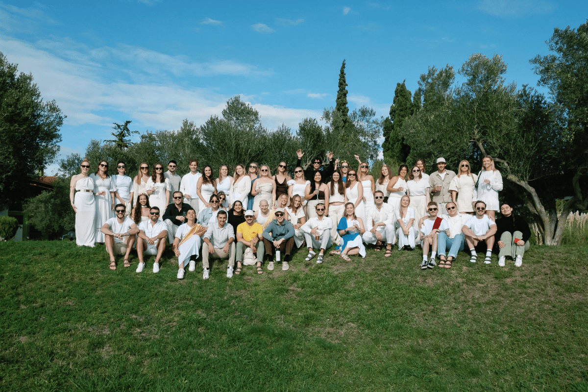 Success team in greek gods and goddesses outfits