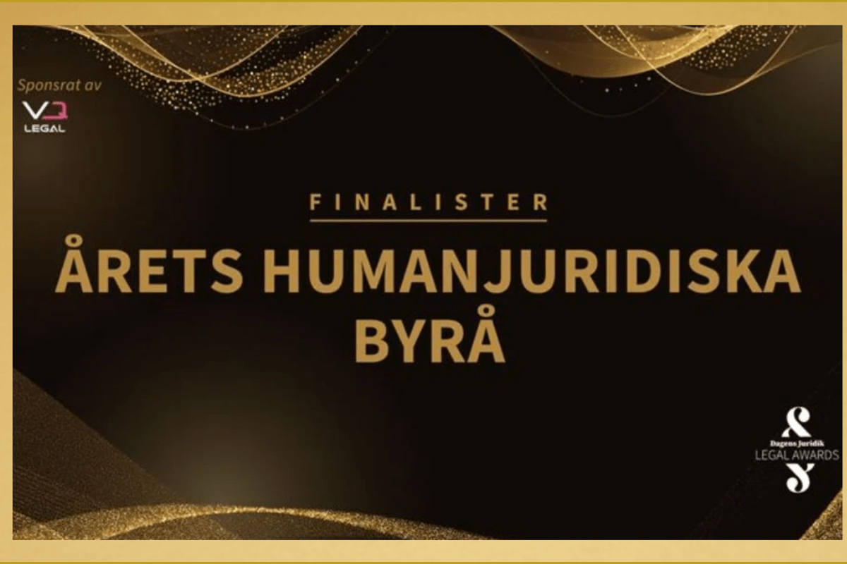 Finalister i Årets humanjuridisk byrå