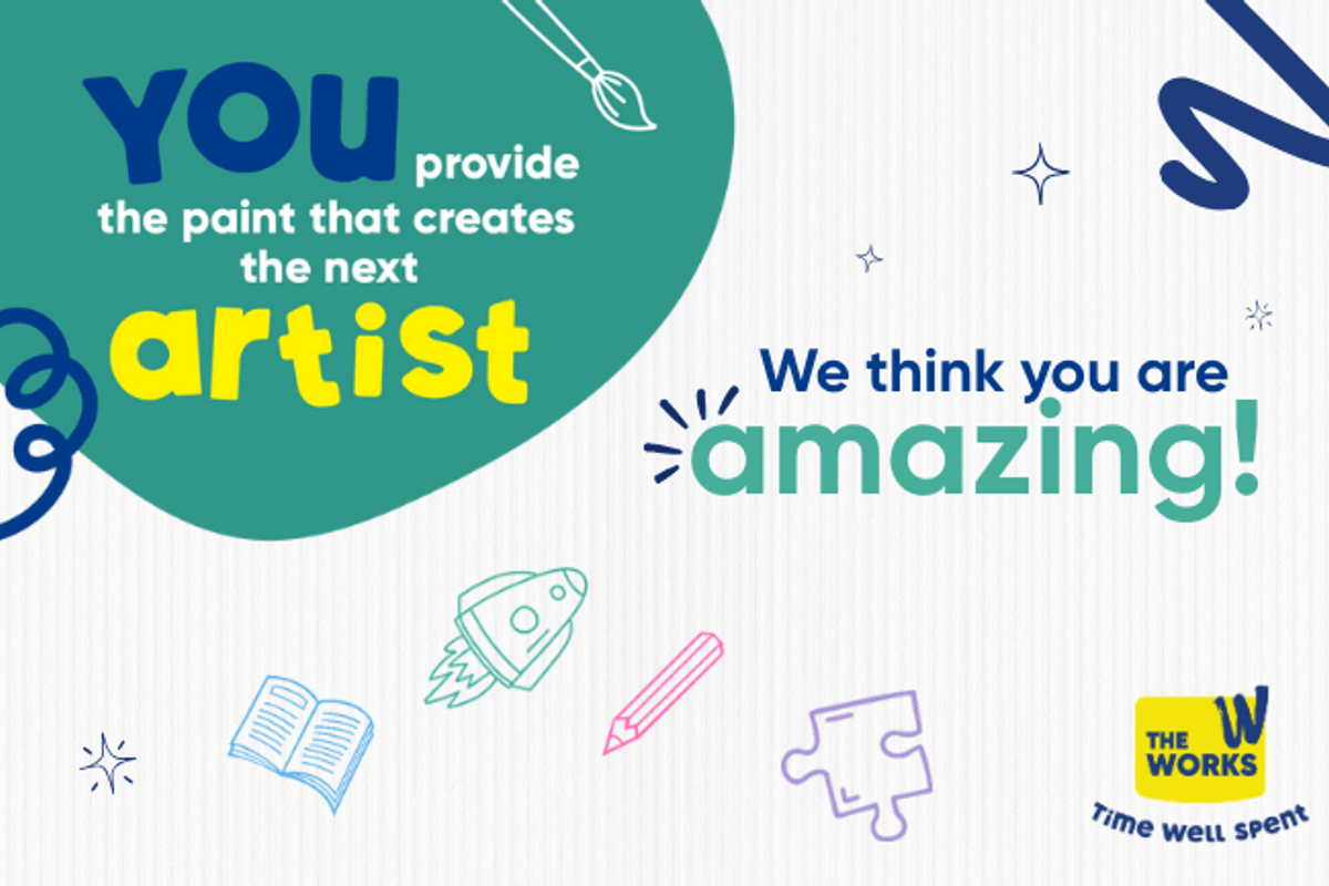 graphic with text : We think you are amazing