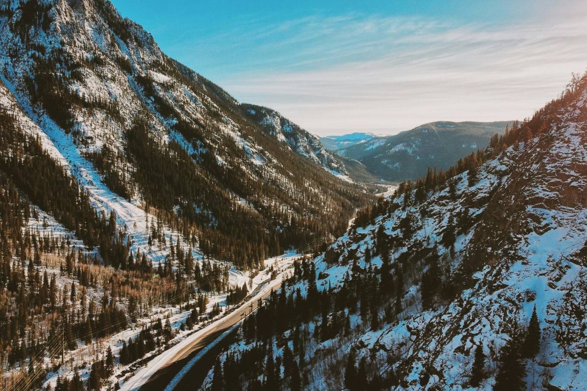 snow covered mountain during daytime