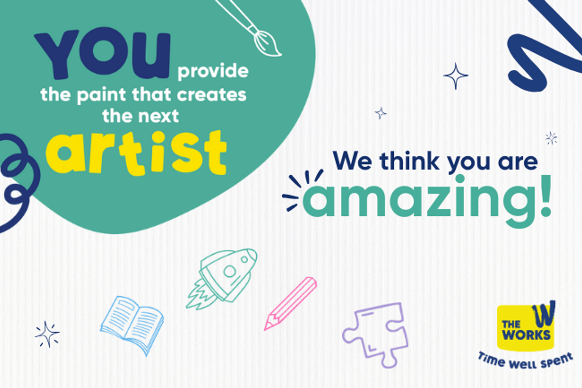 graphic with text : We think you are amazing