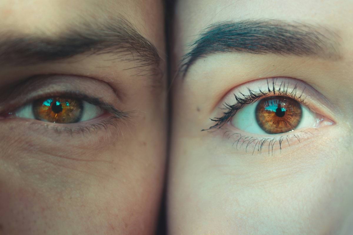 person's eyes