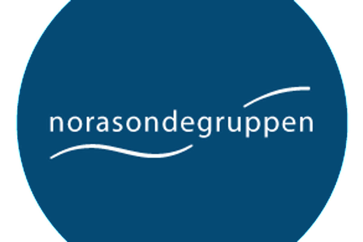 Norsondegruppen logo i blå ball