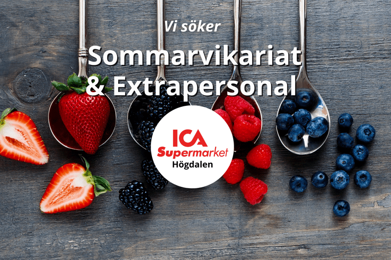 ICA Supermarket Högdalen söker Sommarvikariat & Extrapersonal ! image