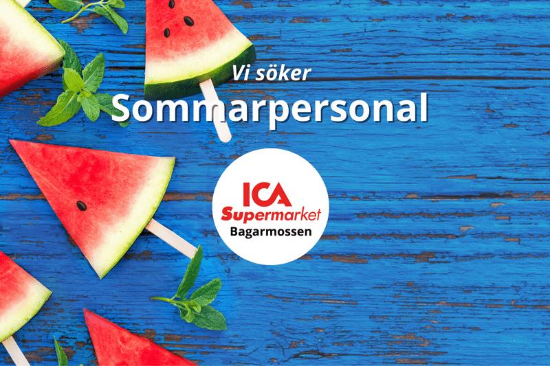 ﻿ICA Supermarket Bagarmossen söker Sommarpersonal, alla avdelningar! image