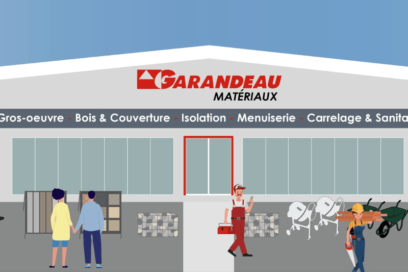 Magasinier agence de matériaux de construction image
