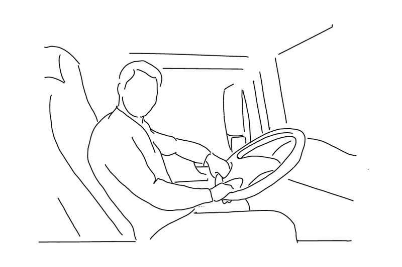 Yhdistelmäajoneuvonkuljettajaa/ varastotyöntekijää image