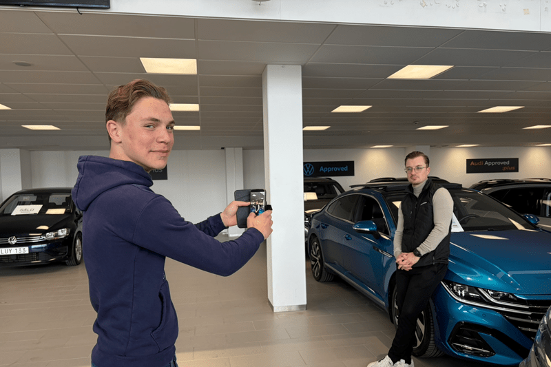 Rasmus har PRAO på Berners marknadsavdelning