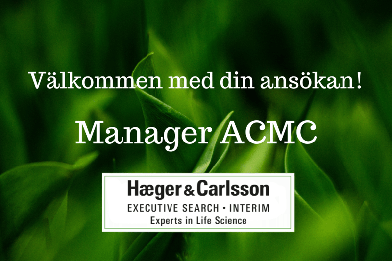 Upcoming position - Manager ACMC, Uppsala image