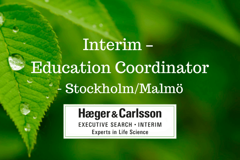 Interim – Education Coordinator, Stockholm/Malmö image