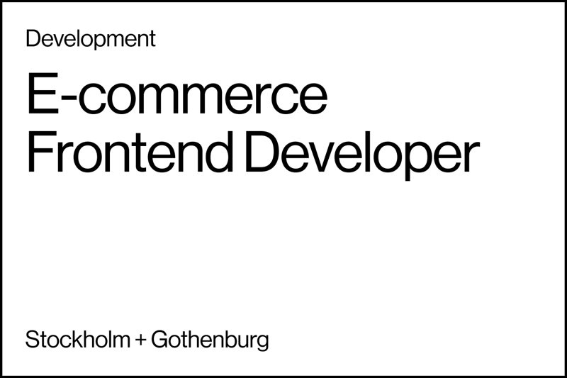 E-commerce Frontend Developer image