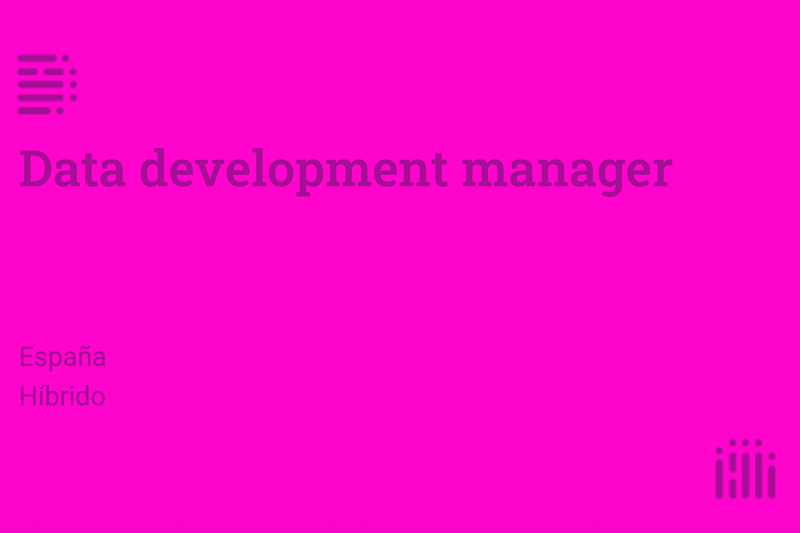 Data development manager image