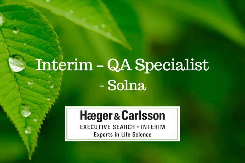 Interim – QA-Specialist, Solna image