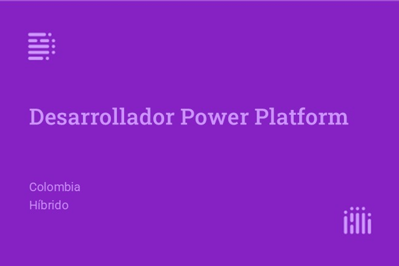 Desarrollador Power Platform image