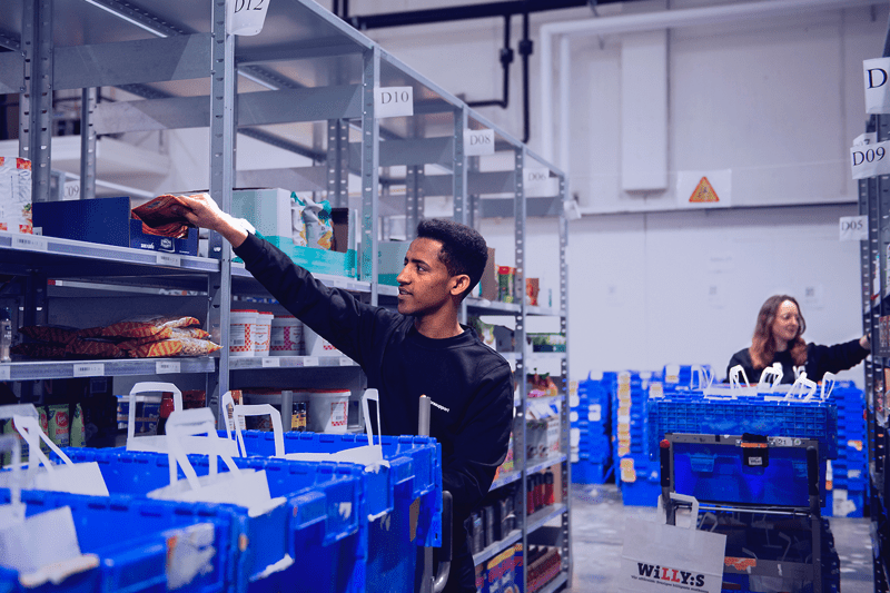 Flexibel orderplockare till ICAs e-handels lager i Brunna-extrajobb image