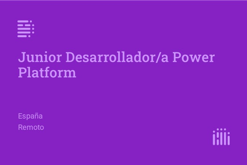 Junior Desarrollador/a Power Platform image