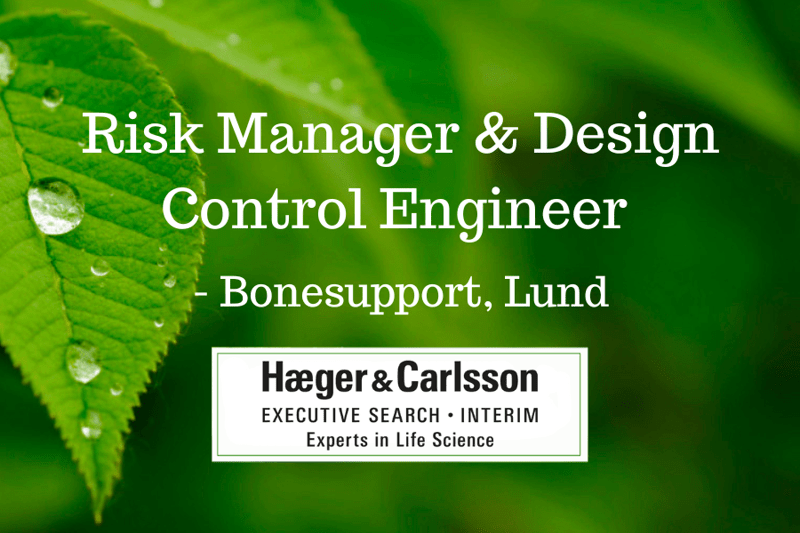 Risk Manager & Design Control Engineer - Bonesupport AB image
