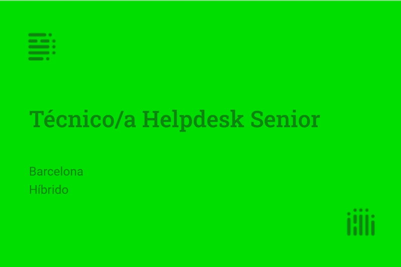 Técnico/a Helpdesk Senior image