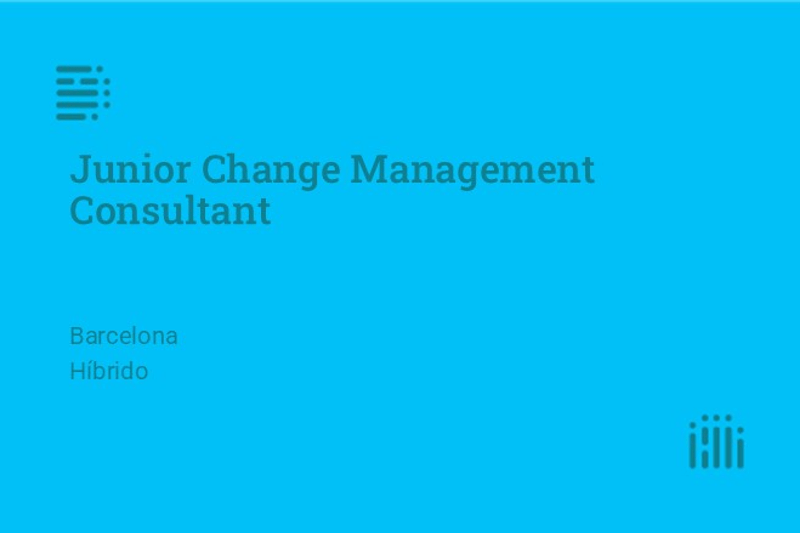 Junior Change Management Consultant image