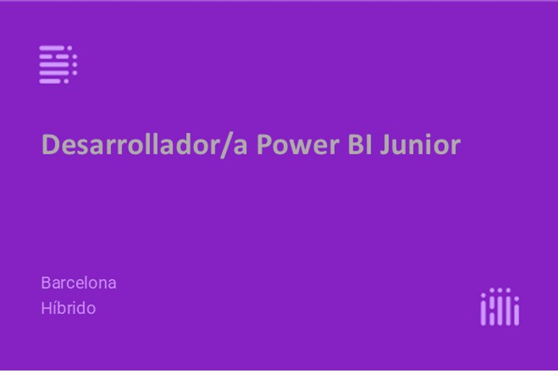 Desarrollador/a Power BI Junior image
