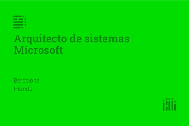 Arquitecto de sistemas Microsoft image