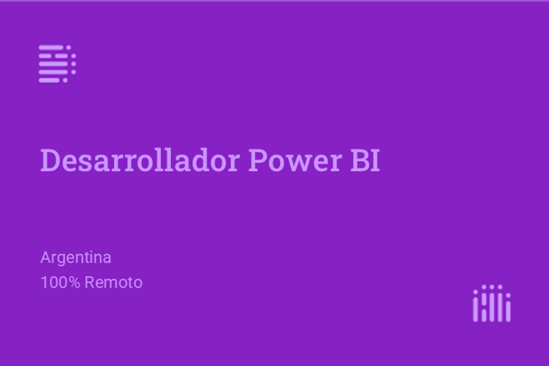 Desarrollador Power BI image