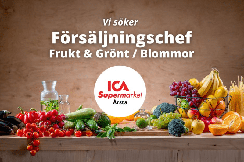 Försäljningschef Frukt & Grönt/Blommor till ICA Supermarket Årsta image