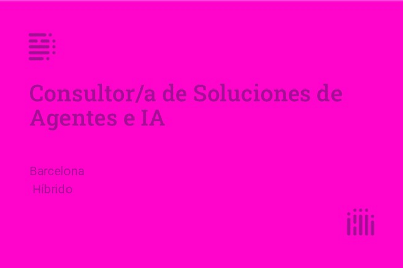 Consultor/a de Soluciones de Agentes e IA image