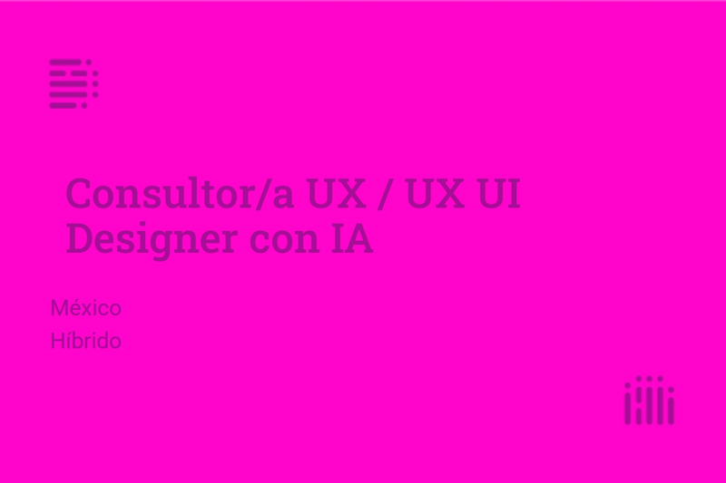 Consultor/a UX / UX UI Designer con IA image