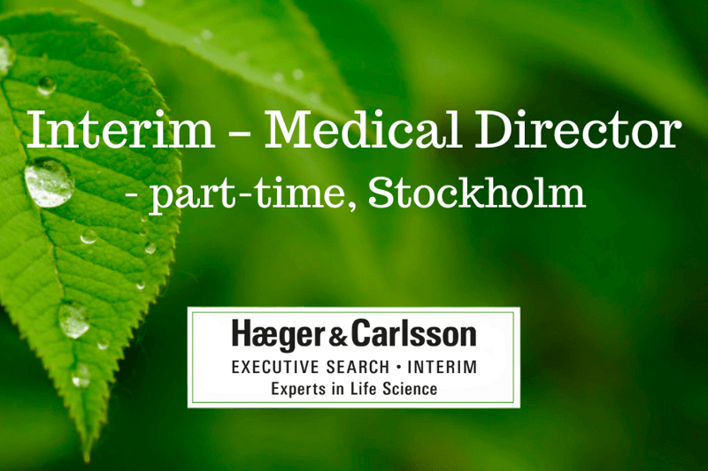 Interim – Medical Director, part-time, Stockholm image
