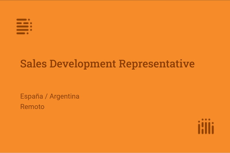 Sales Development Representative (SDR) image