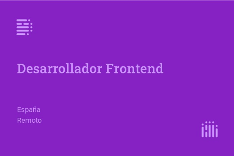 Beca/ prácticas  desarrollador Frontend image