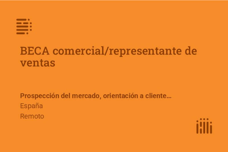 BECA comercial/representante de ventas image