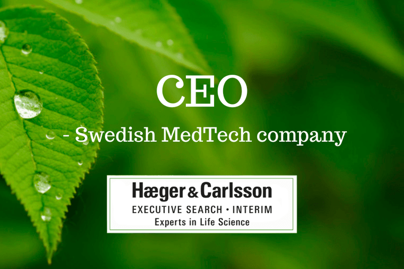 CEO / Managing Director - Swedish MedTech company image