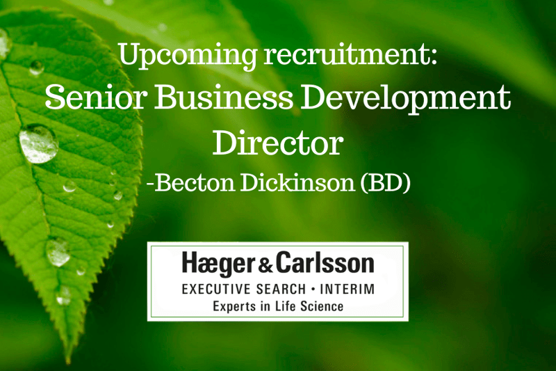 Upcoming Recruitment - Senior Business Development Director, Becton Dickinson image
