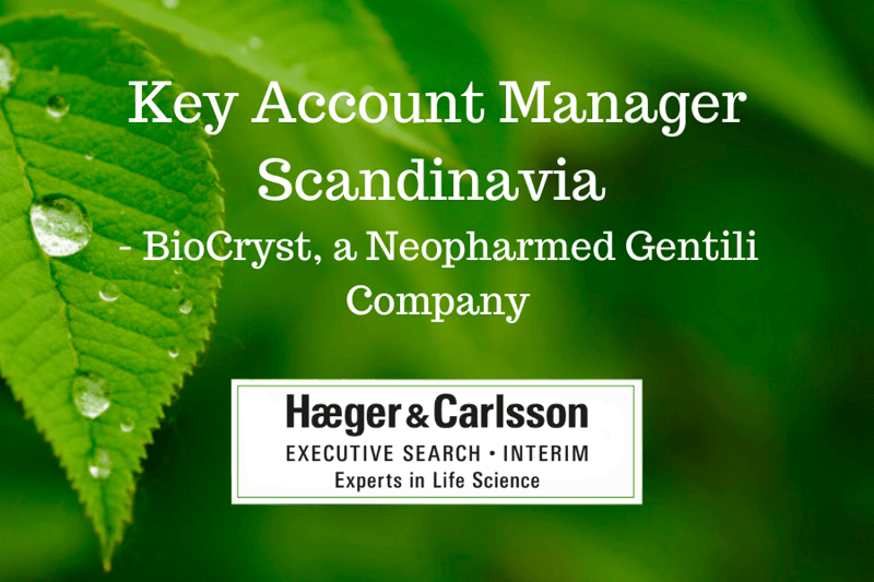 Key Account Manager Scandinavia - BioCryst, a Neopharmed Gentili Company image