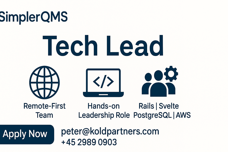 SimplerQMS - Tech Lead image