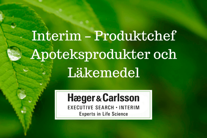 Interim – Produktchef, Apoteksprodukter och Läkemedel image
