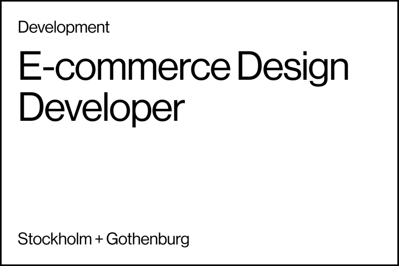 E-commerce Design Developer image