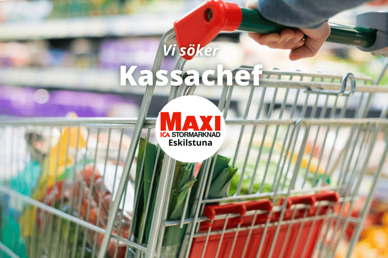 ICA Maxi i Eskilstuna söker driven kassachef! image