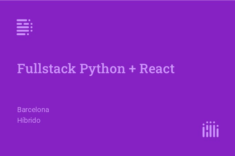 Fullstack Python + React image