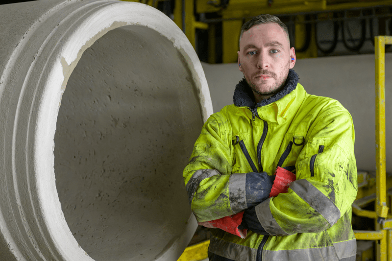 Productiemedewerker beton image