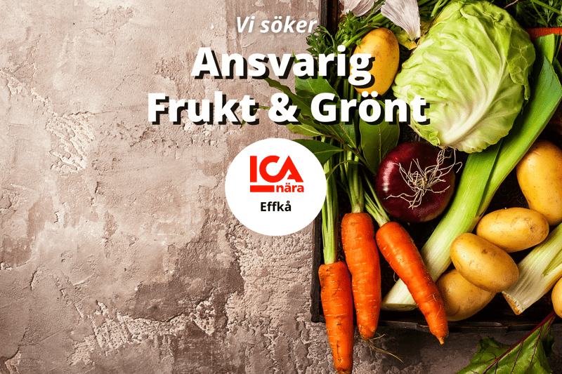 ICA Nära Effkå söker ansvarig Frukt & ﻿Grönt ﻿samt Bröd/ Bakeoff & Frys! image
