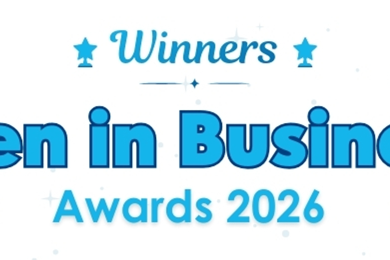 Banner for the 'Winners Women in Business NI Awards 2026' blog post.