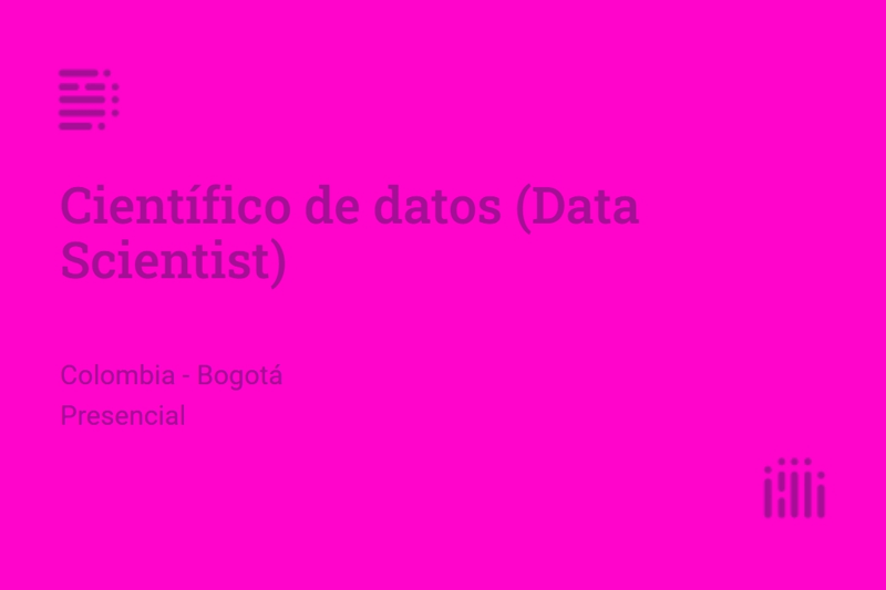 Científico de Datos (Data Scientist) image