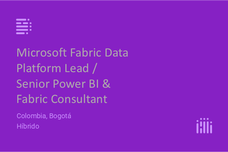 Microsoft Fabric Data Platform Lead / Senior Power BI & Fabric Consultant image