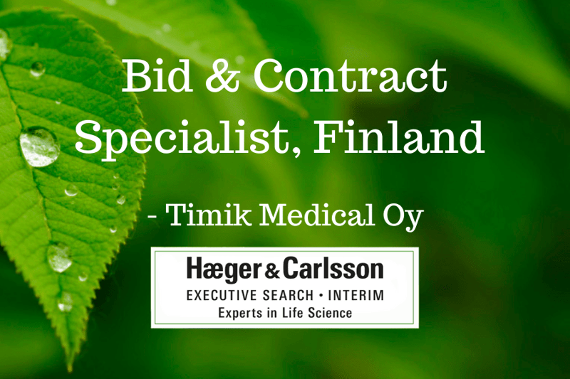 Bid & Contract Specialist, Finland - Timik Medical Oy image