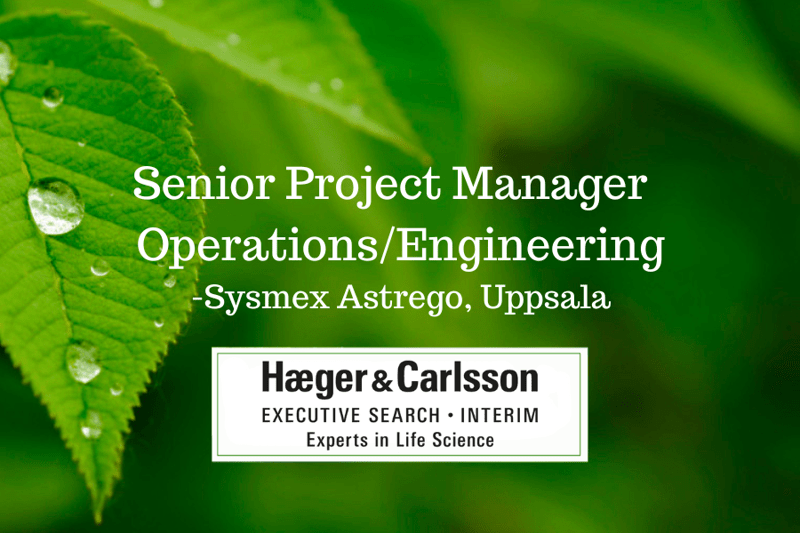 Senior Project Manager Operations/Engineering - Sysmex Astrego image